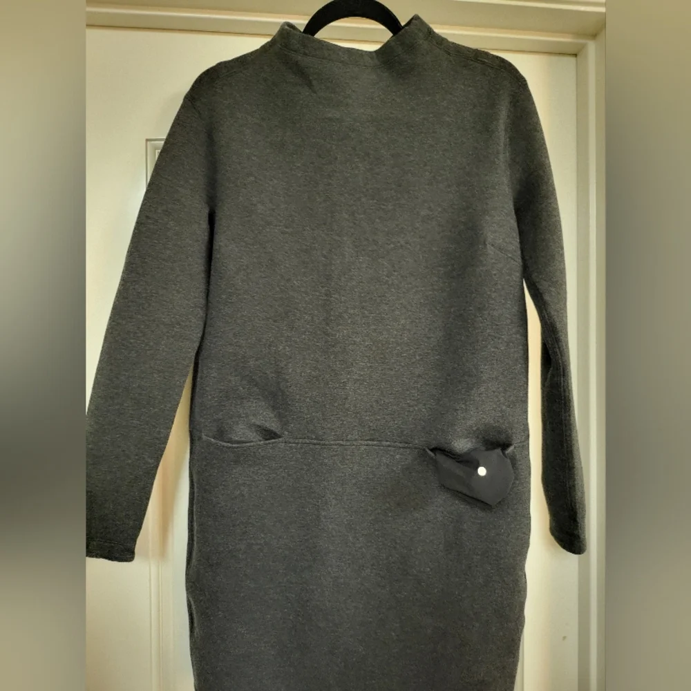 Lululemon Heathered Black City Bound Dress Size 6 - Picture 7 of 14